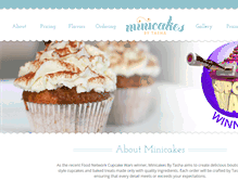 Tablet Screenshot of minicakesbytasha.com